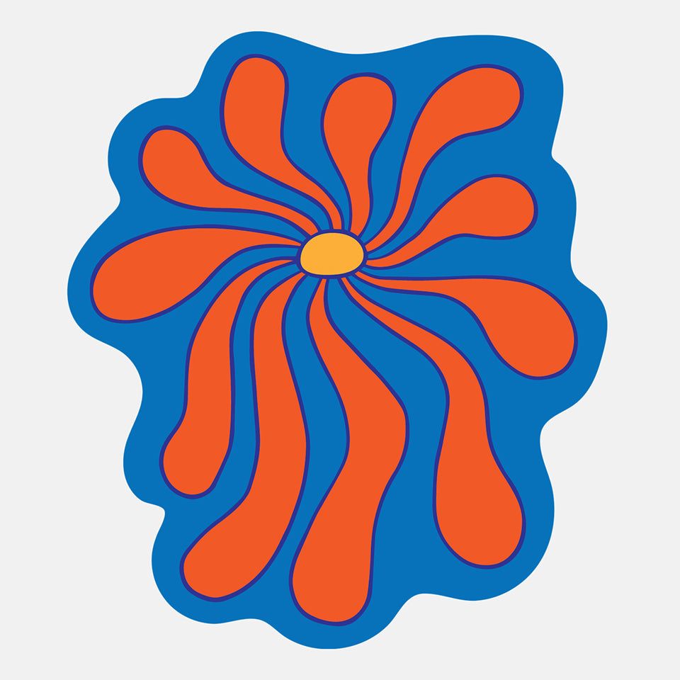 Wiggle Flower Sticker – The Good Twin Retail